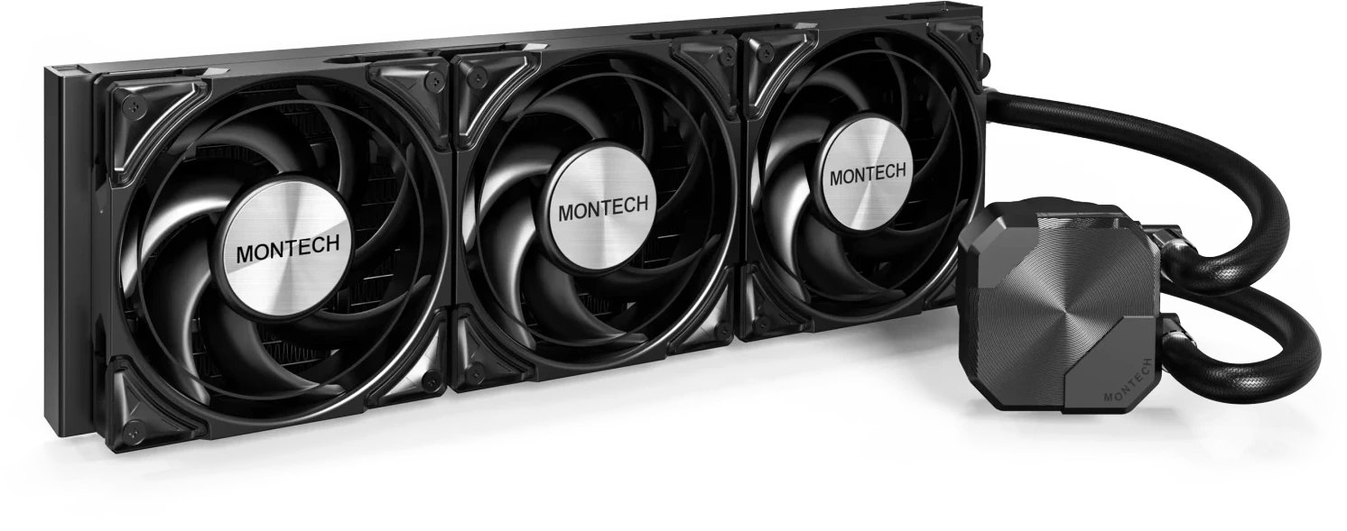 Chłodzenie wodne Montech HyperFlow Silent 360 Czarne