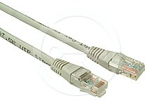 Solarix patchcord kat. 6 UTP PVC, osłonka zalewana, 3m szary