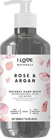 I love I Love, Naturals* Collection, Rose & Argan, Liquid Soap, For Hands, 500 ml Unisex