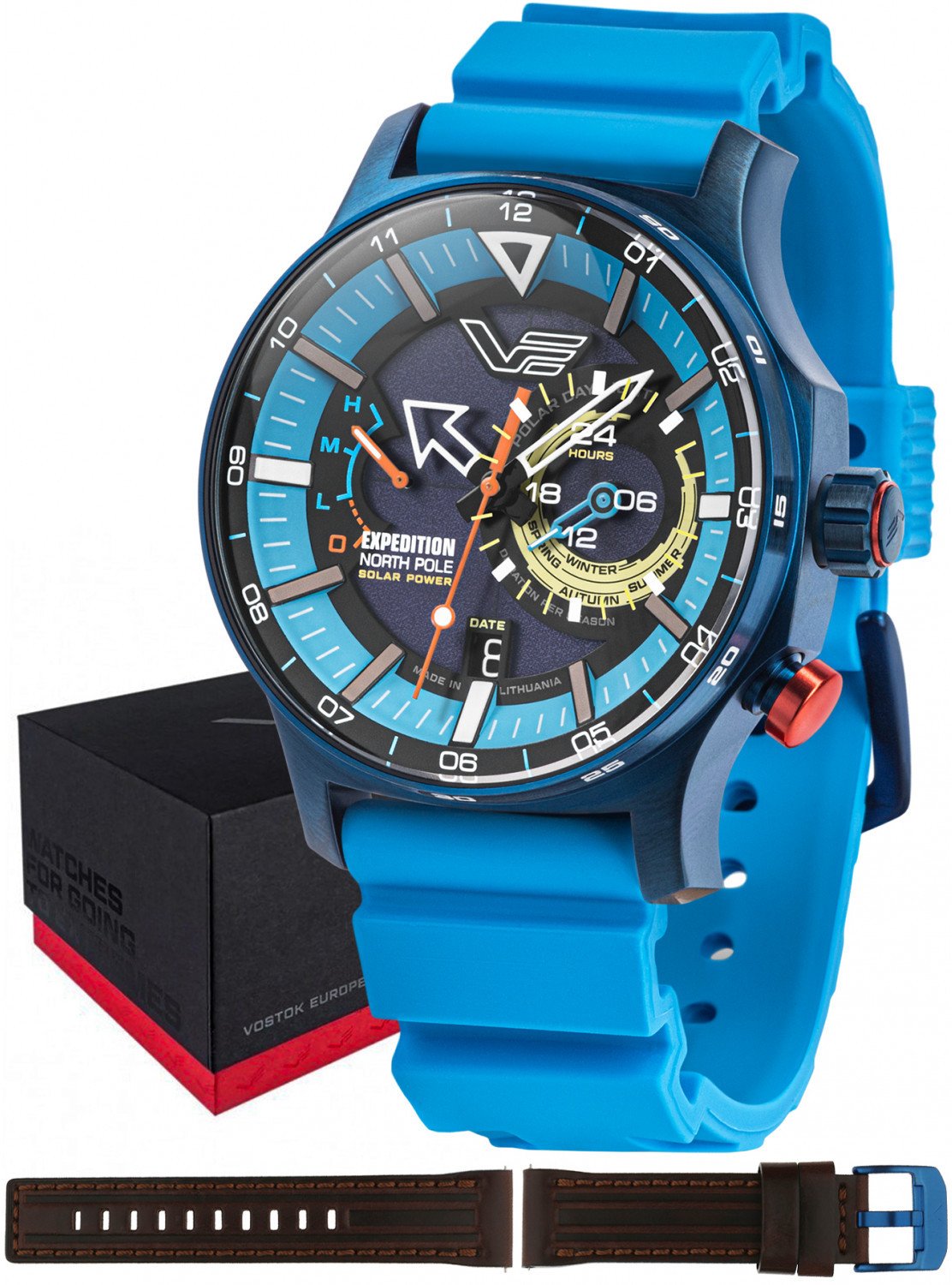 Zegarek Vostok Europe Zegarek męski Vostok Europe VS57-595D736S niebieski
