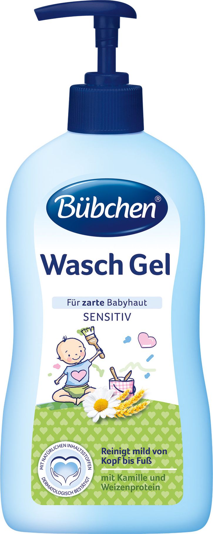 Bubchen Żel do Mycia dla Niemowląt z rumianek i Proteinami Pszenicy 400ml