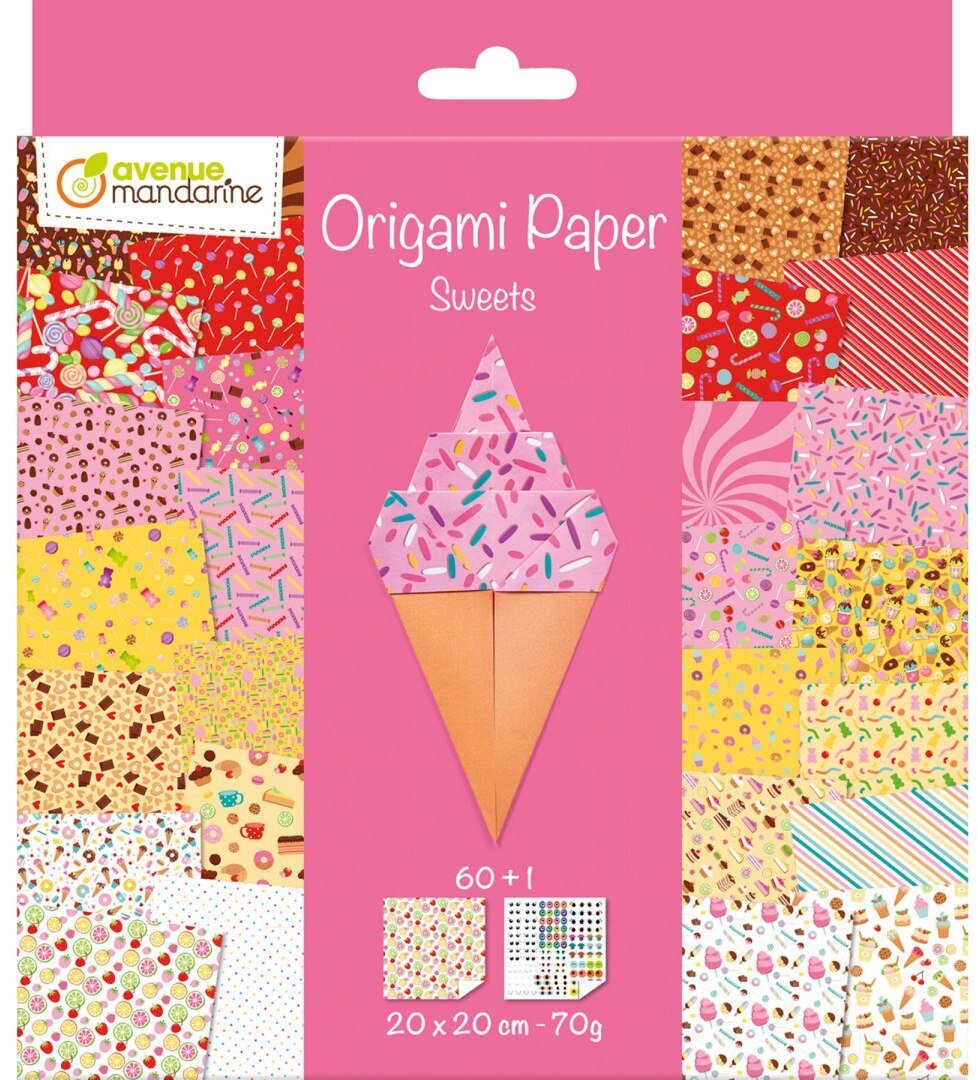 Clairefontaine Papier Origami Słodycze 20x20cm 70g