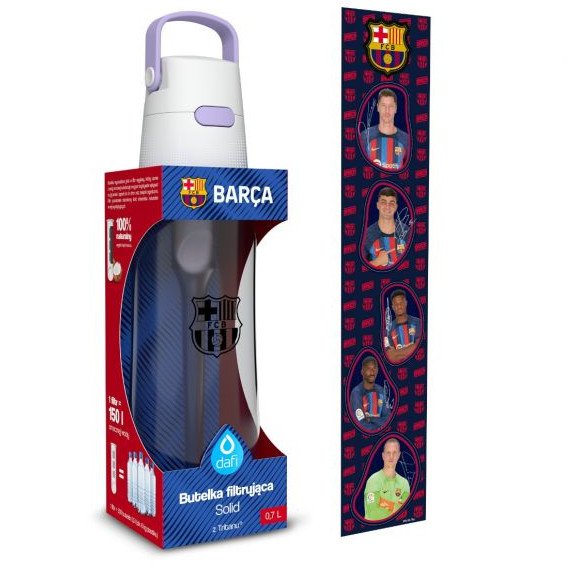 Dafi Butelka SOLID FC Barcelona 0,7l lavender