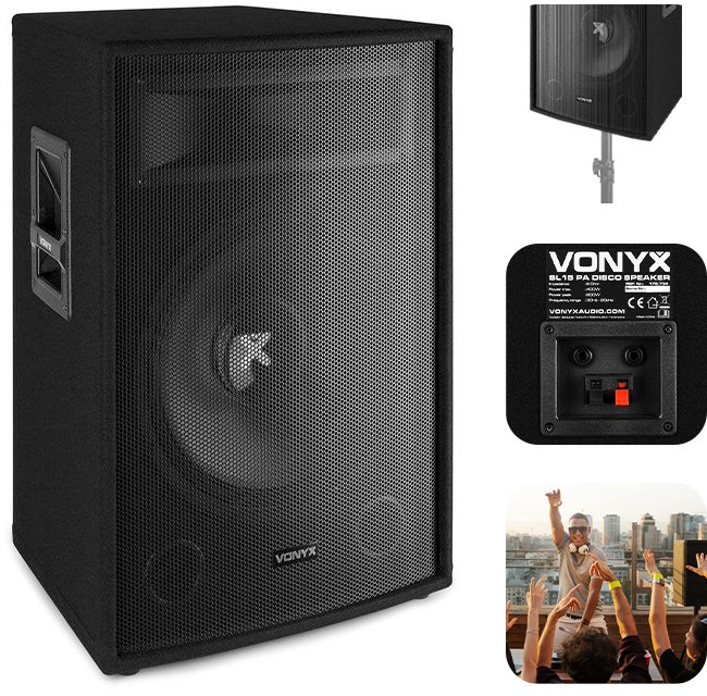 Kolumna Vonyx Kolumna pasywna 15'' 800W SL15 one size