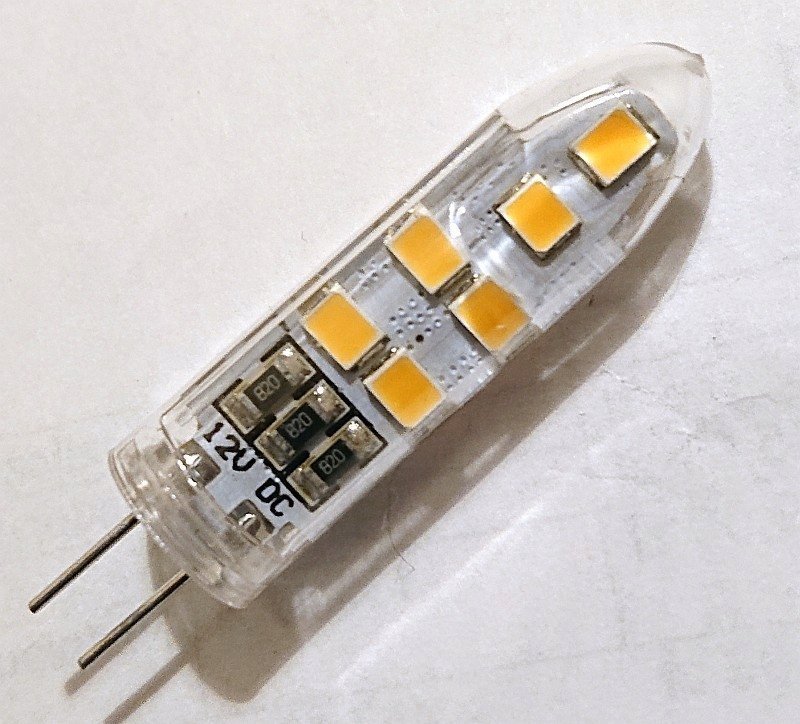 Żarówka SMD LED G4 3W zimna lub ciepła 12V w plast