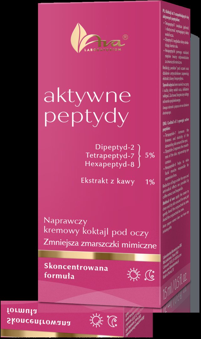 AVA LABORATORIUM_Aktywne Peptydy naprawczy kremowy koktajl do pod oczy 15ml