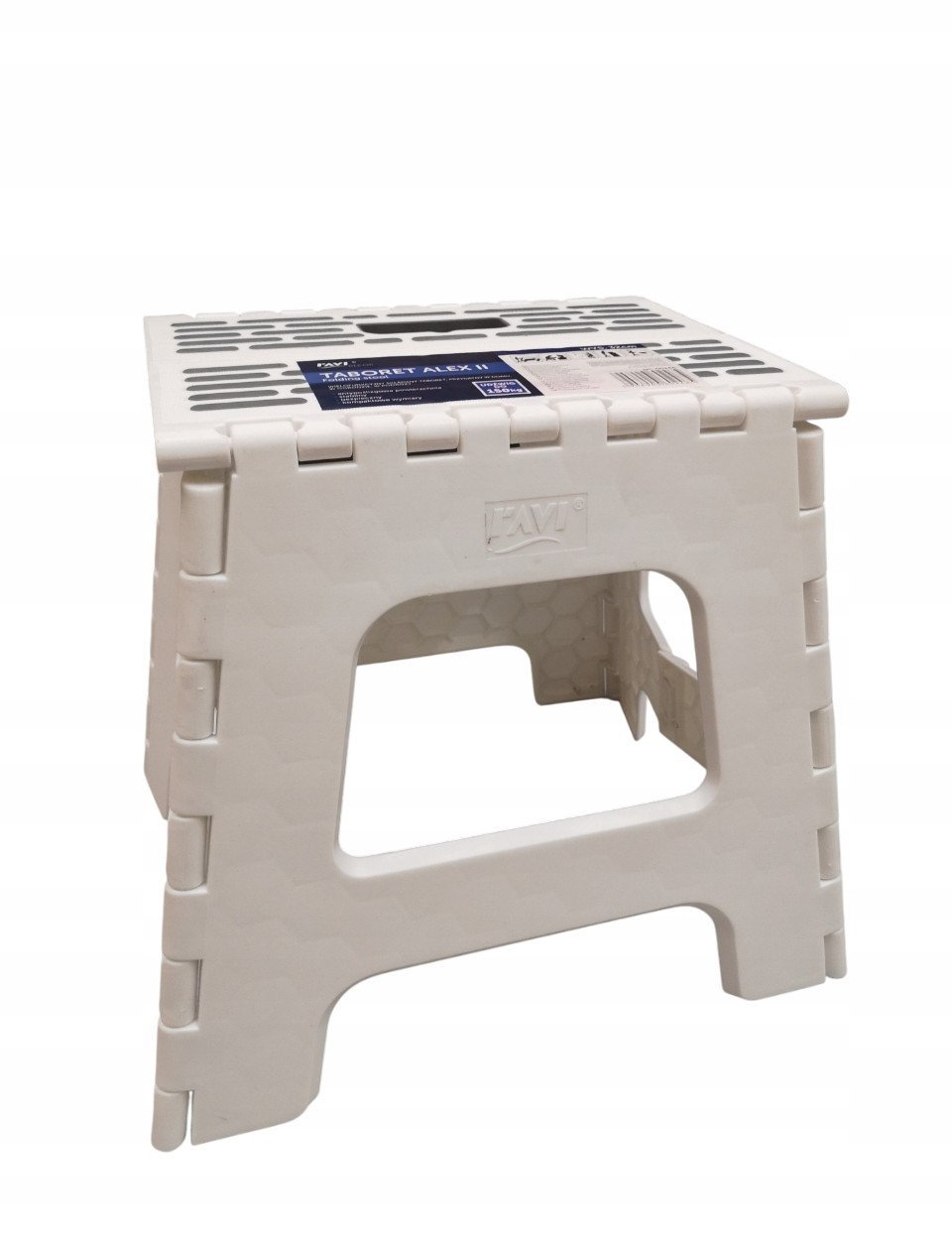 Taboret składany Alex II 32cm biały