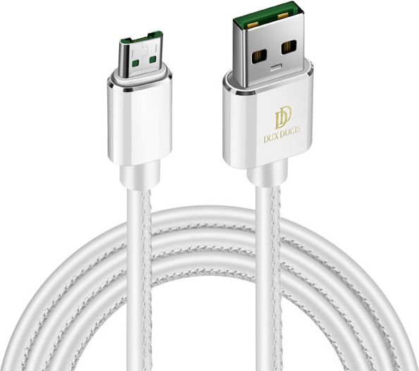 Kabel USB Dux Ducis USB-A - microUSB 1 m Biały (54621-uniw)