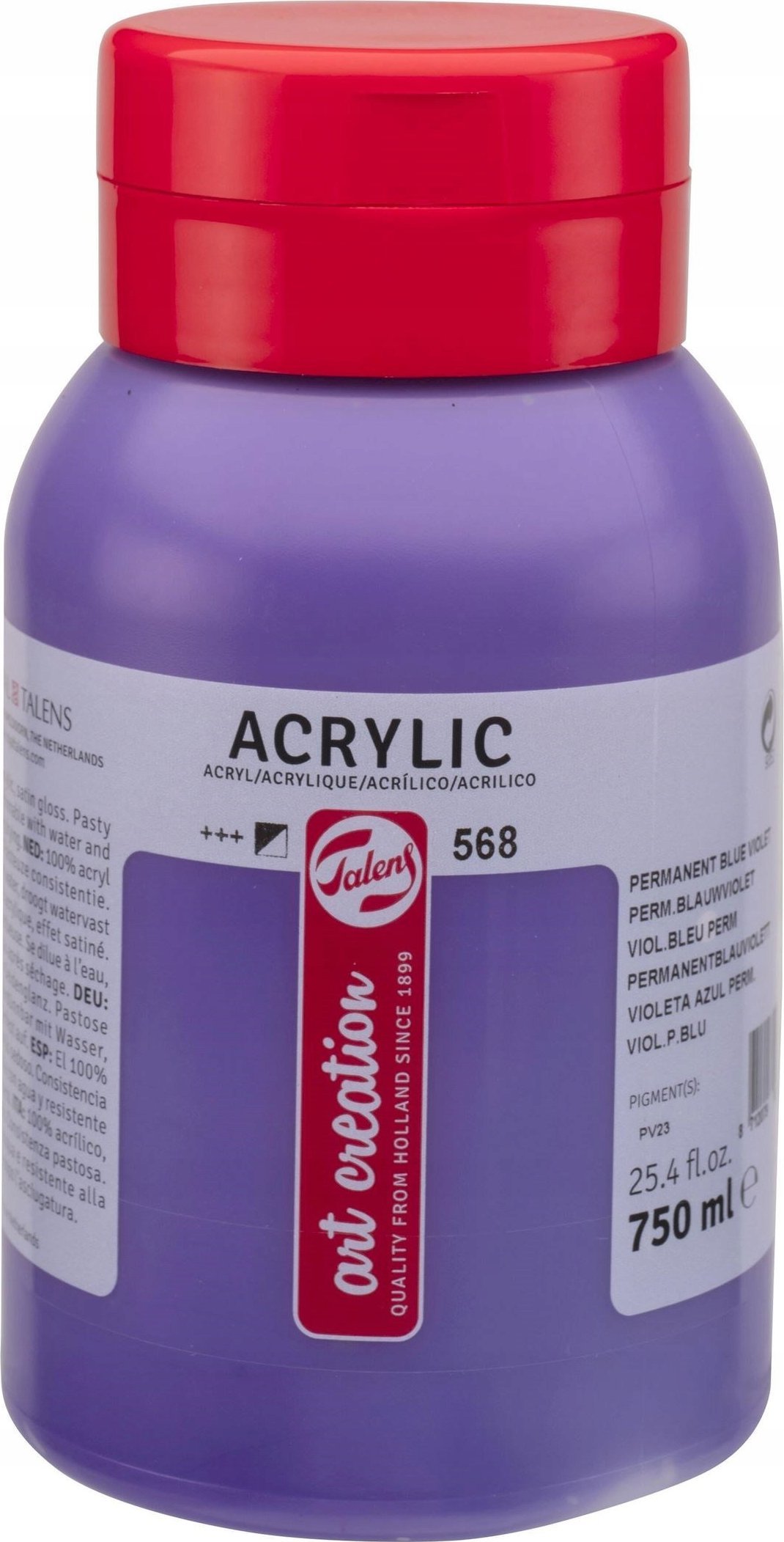 Artequipment Talens Art Creation Acrylic Colour Jar Permanent Blue Violet 568