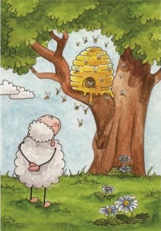 Szaron Pocztówka z kolorowanką - Twoje słowa są słodkie