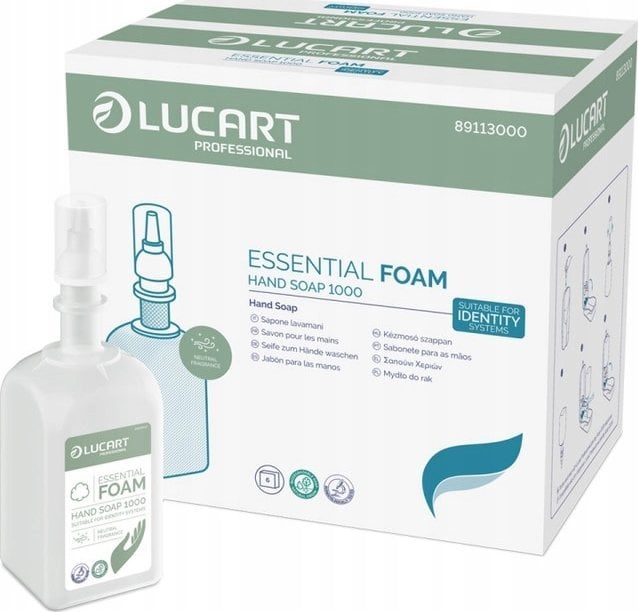 Tork Lucart Essential - Naturalne mydło w pianie - 1 l