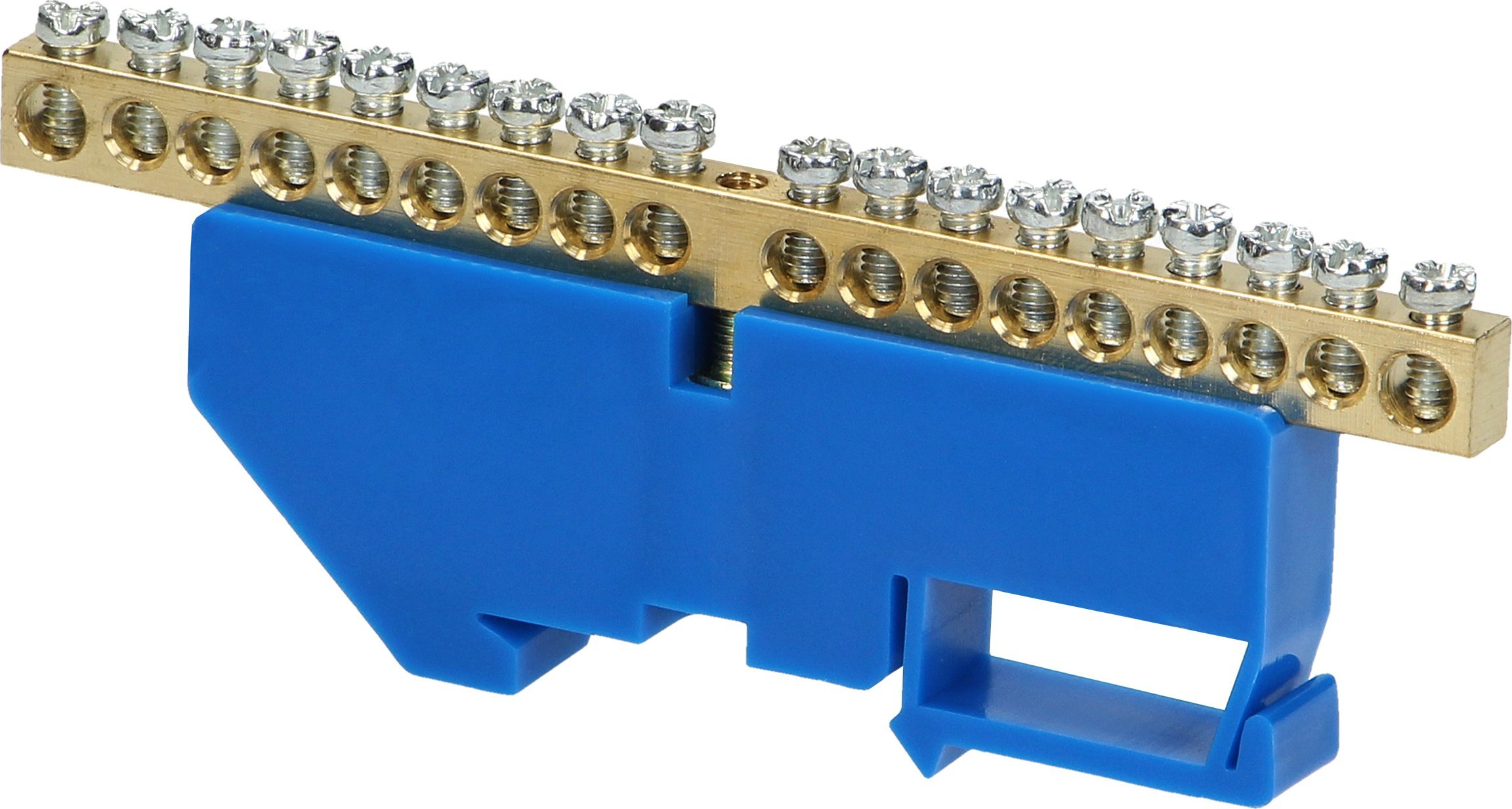 Orno Listwa zaciskowa N, na szynę TH35, 18 przewodów, niebieska