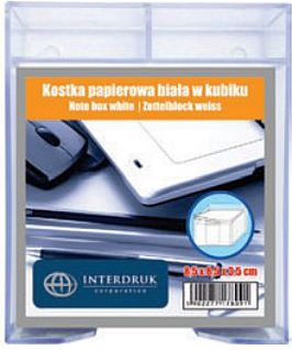 Interdruk Kostka biała nieklejona w kubiku