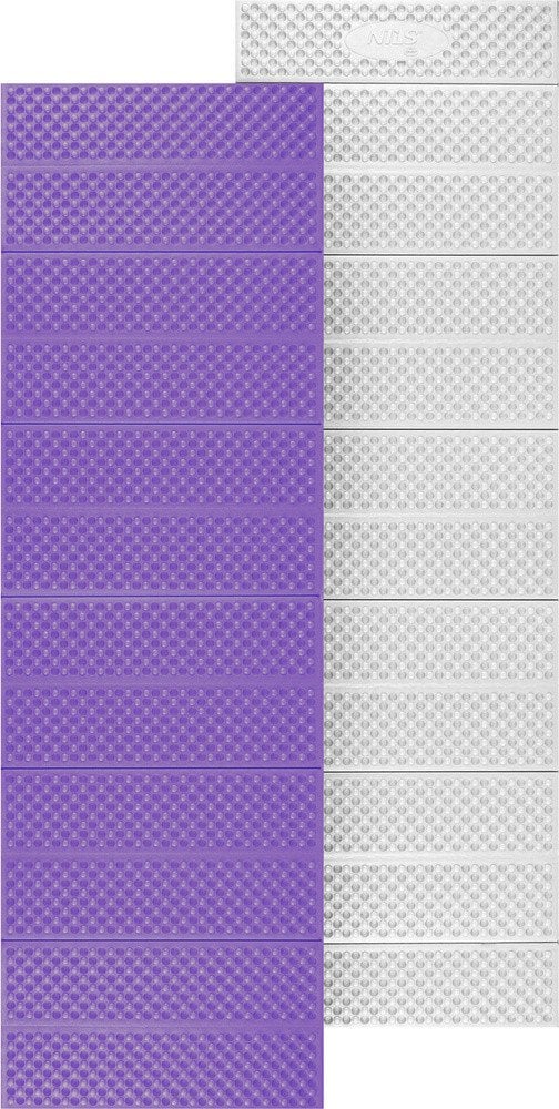 NC17103 KARIMATA SKŁADANA TURYSTYCZNA Z PODBICIEM ALUMINIOWYM + XPE 195 CM FIOLETOWA NILS CAMP