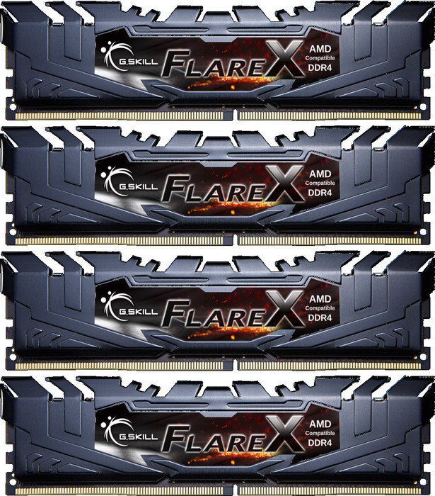 Pamięć G.Skill Flare X, DDR4, 64 GB, 2933MHz, CL14 (F4-2933C14Q-64GFX)