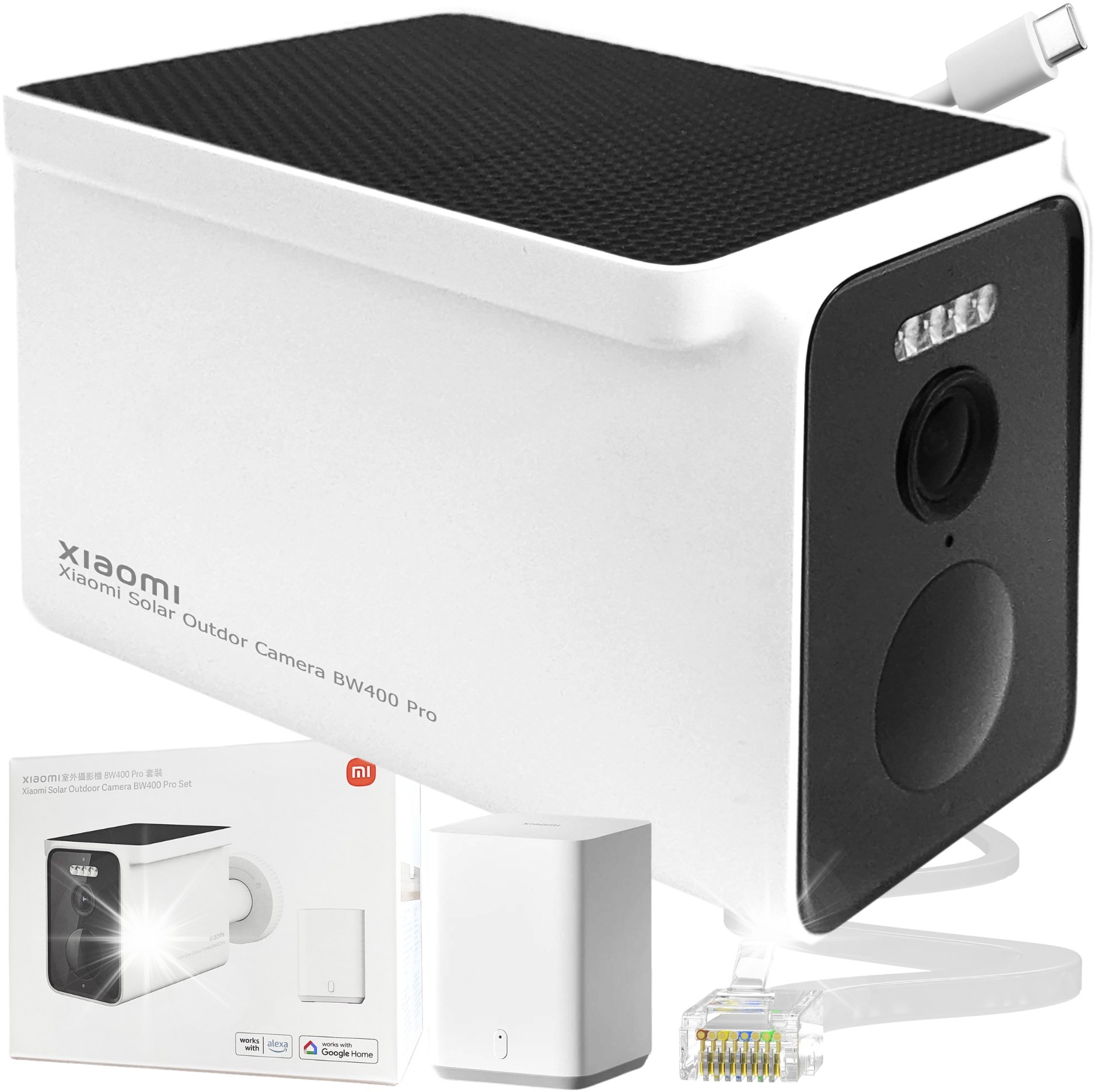 Kamera IP Xiaomi KAMERA ZEWNĘTRZNA IP WiFi Xiaomi BW400 Pro + PANEL SOLARNY I STACJA BAZOWA