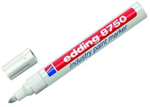 Edding Marker lakierowy, przemysłowy, okrągła końcówka 2-4MM biały (8750/049/B ED)
