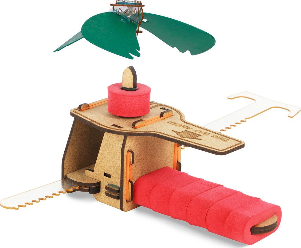 UGEARS Smartivity Drewniane Mechaniczne Puzzle 3D - Maszyna Latająca