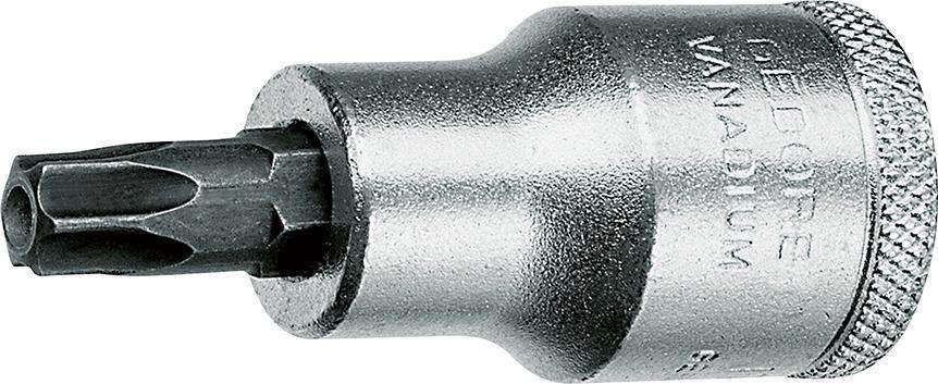 Wkrętakowa końcówka wym. 1/2" T 27x55mm z otworem Gedore
