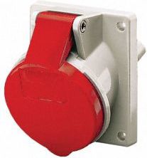 Mennekes Gniazdo tablicowe skośne czerwone 32A 400V IP44 (MEN3153)
