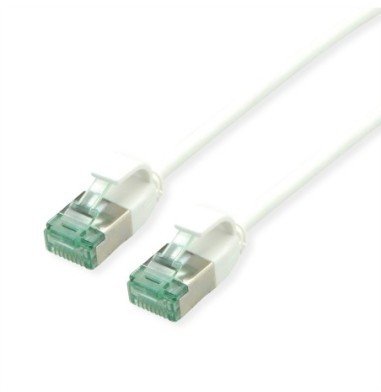 Digitus ROLINE RM U/FTP DataCenter Patch Cord Cat.6A (Class EA), wąski, biały, 0,3 m