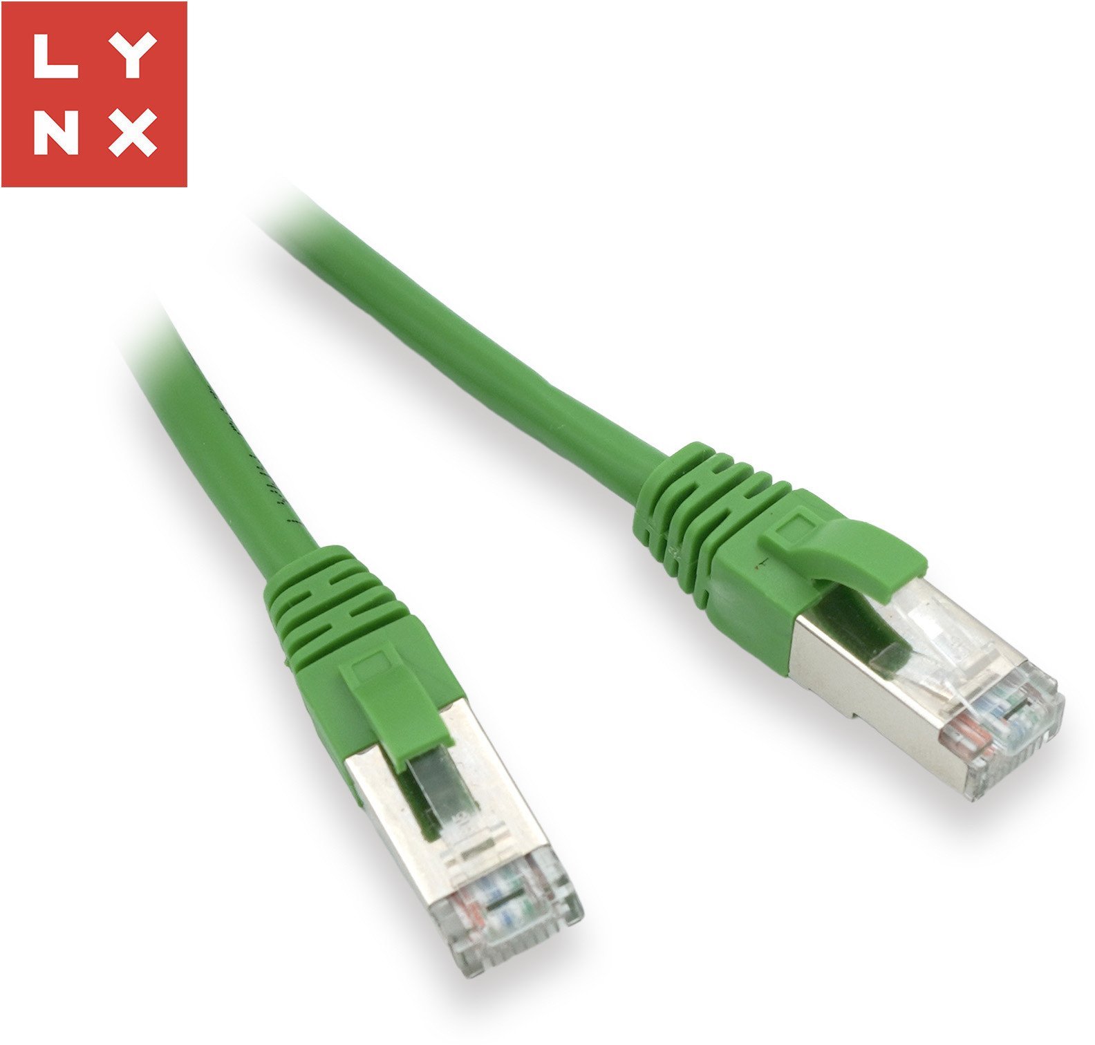 LYNX FTP patch kabel Cat5e PVC, CCA, 5m, zelený