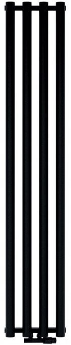 GRŁ-G/AP-1500X512-C / AQUAFORM / ASAMI-PLUS / GRZEJNIK ŁAZIENKOWY PIONOWY 1500X512 CZARNY Z WIESZAKAMI 625W / PRZY.DOL. 50MM /