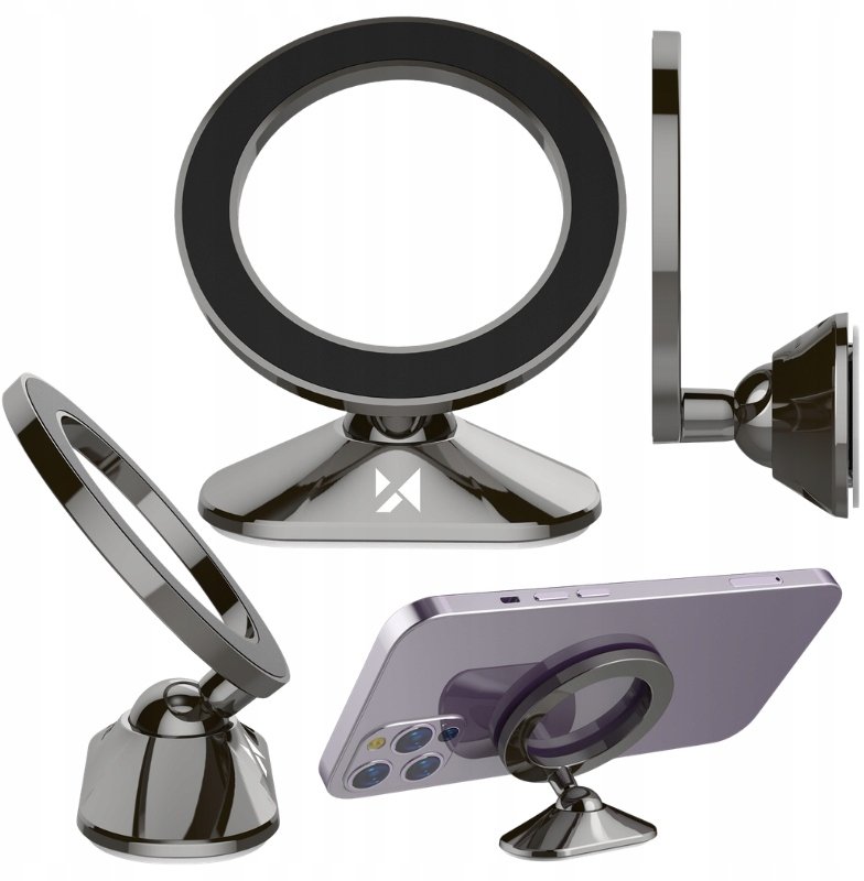 Wozinsky Uchwyt samochodowy Wozinsky WPT-D19 na deske rozdzielczą kompatybilny z MagSafe - szary