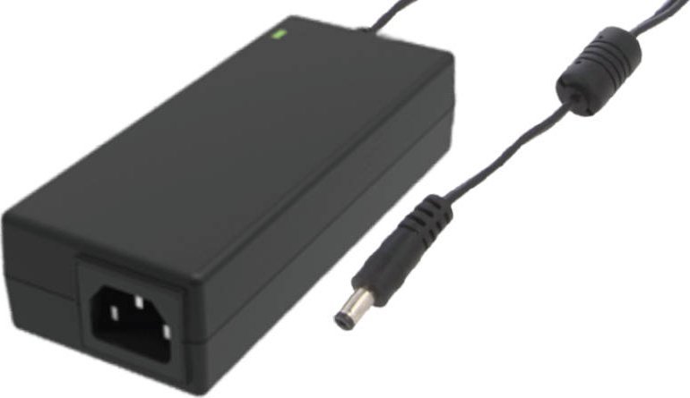 POSC24375D-C14, desktop, gniazdo AC: IEC C14, wtyk DC:2.1x5.5mm prosty