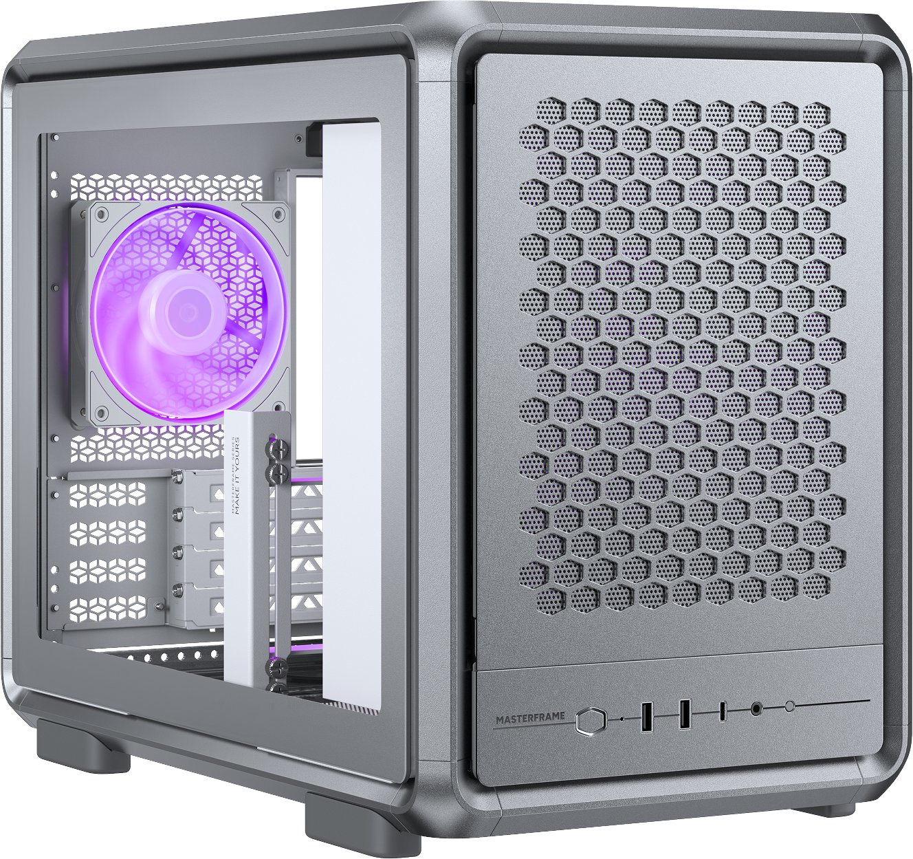 Obudowa Cooler Master MasterFrame 400 Mesh srebrna (MF400M-SHNN-S00)
