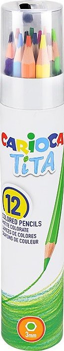 Carioca Kredki ołówkowe Carioca Tita 12 kolorów -