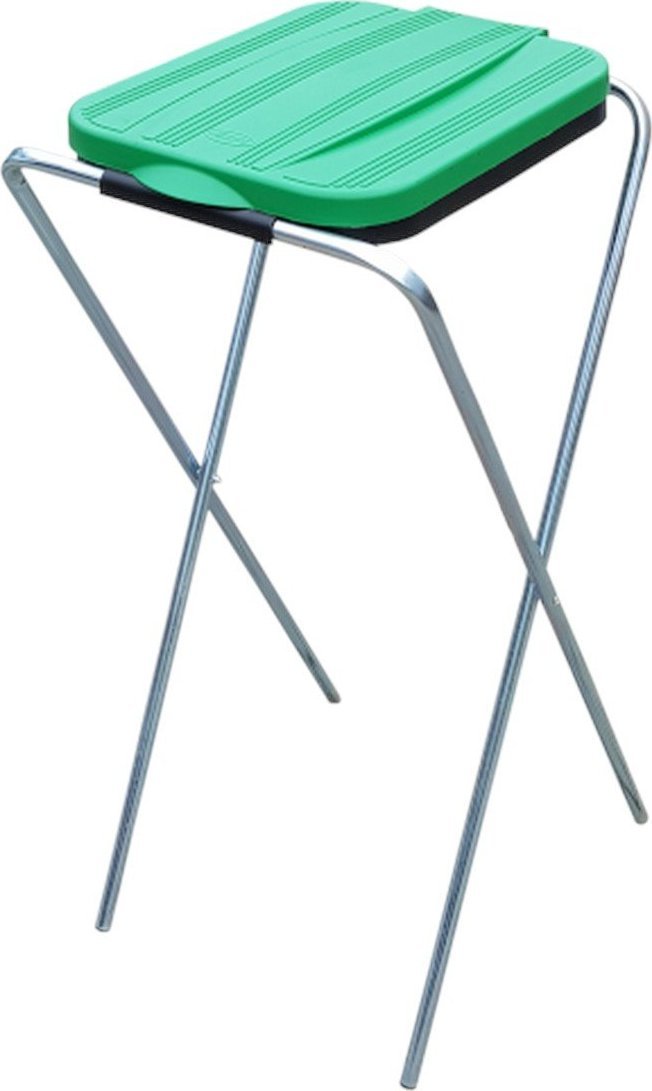 ARS Pojedynczy stojak do segregacji odpadów na worki pojemność 120 l (kolor zielony)