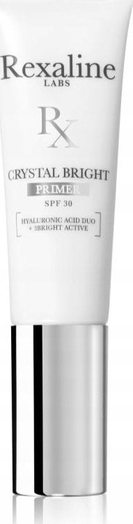 Rexaline , Crystal Bright, Hyaluronic Acid + 3 Bright Active, Illuminating, Cream Primer, 30 ml For Women