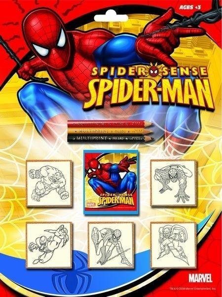 Multiprint MULTIPRINT SPIDERMAN PIECZĄTKI BLISTER 5 SZT