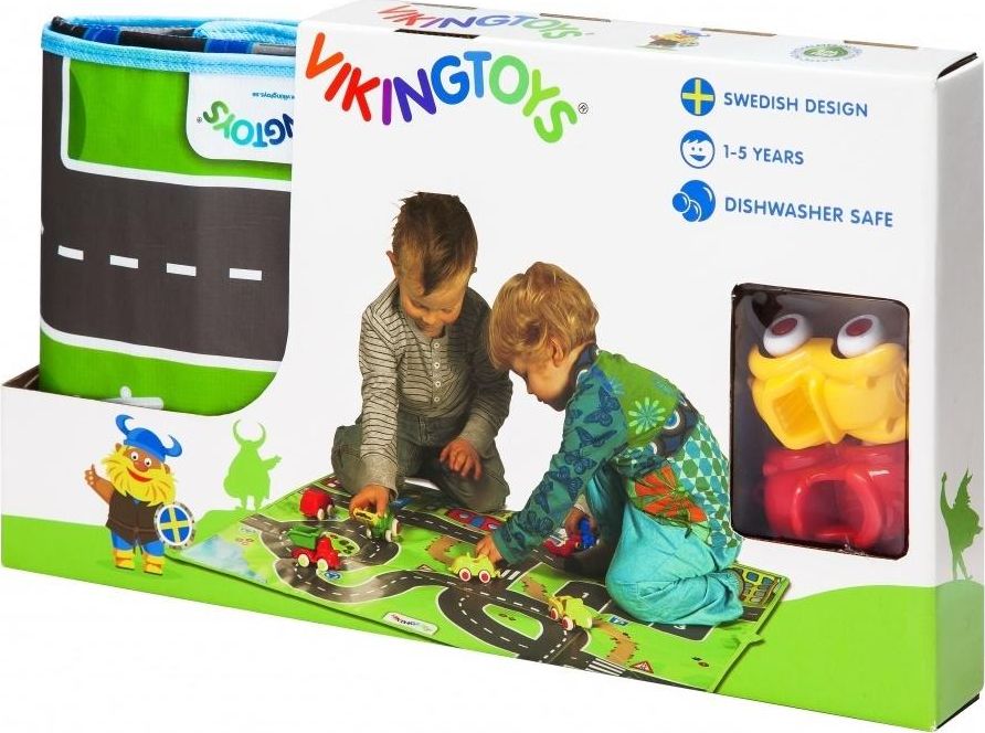 Viking Toys VIKING CITY MATA Z POJAZDAMI 3 EL.