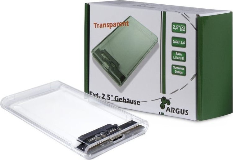 Inter-Tech Inter-Tech GD-25000 Obudowa HDD Przezroczysty 2.5"