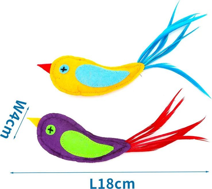 Nobleza Kolorowe ptaki z filcu Kolorowe ptaki z filcu