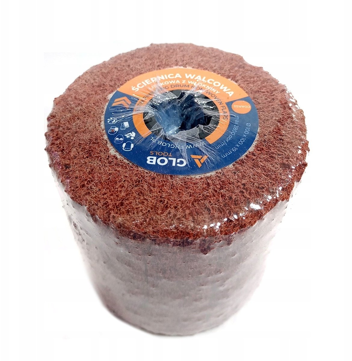 Glob Ściernica listkowa walcowa Glob Tools 100x100x19mm z włókniny Satyniarka