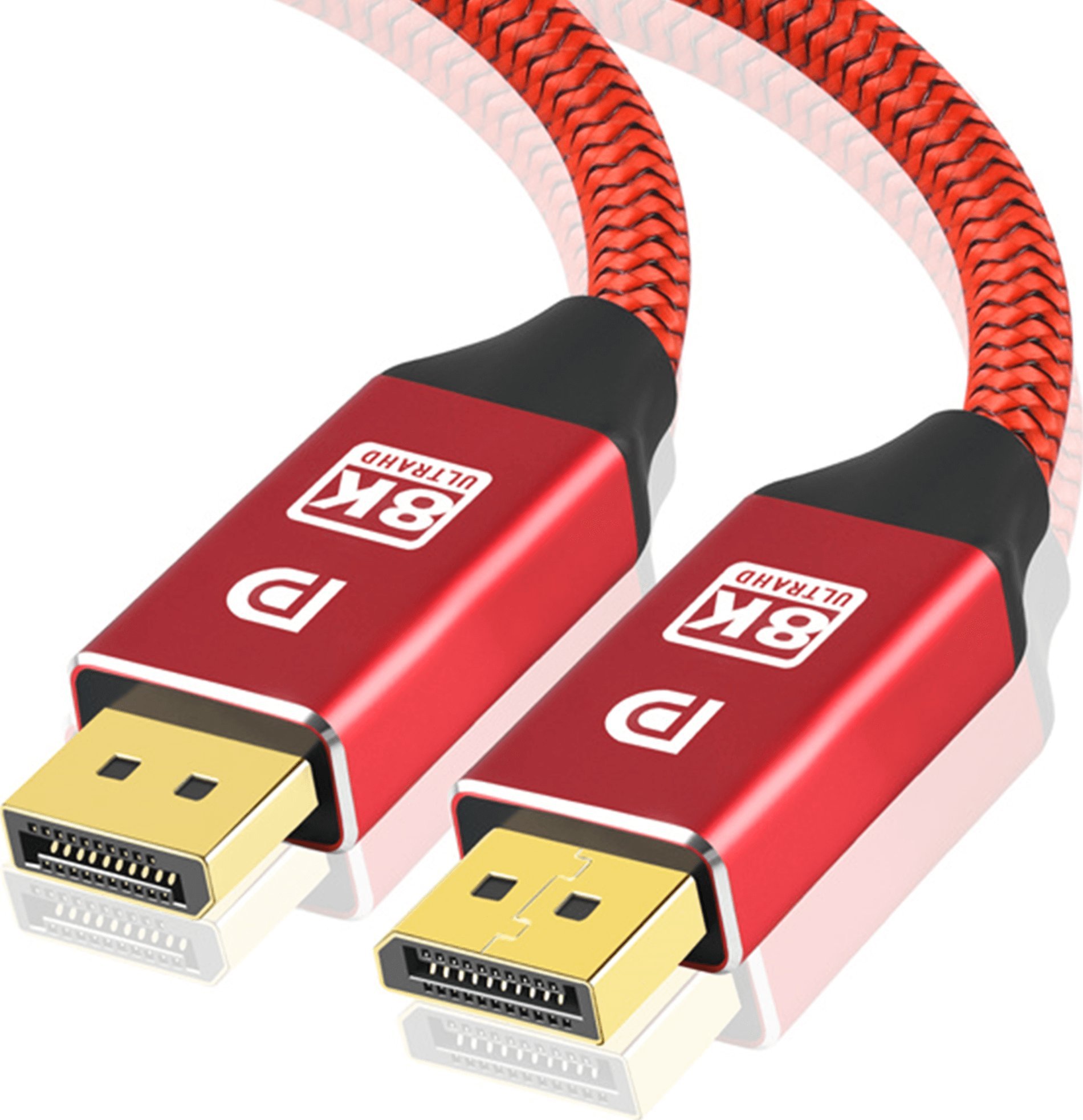 Kabel Reagle DisplayPort - DisplayPort 1m czerwony