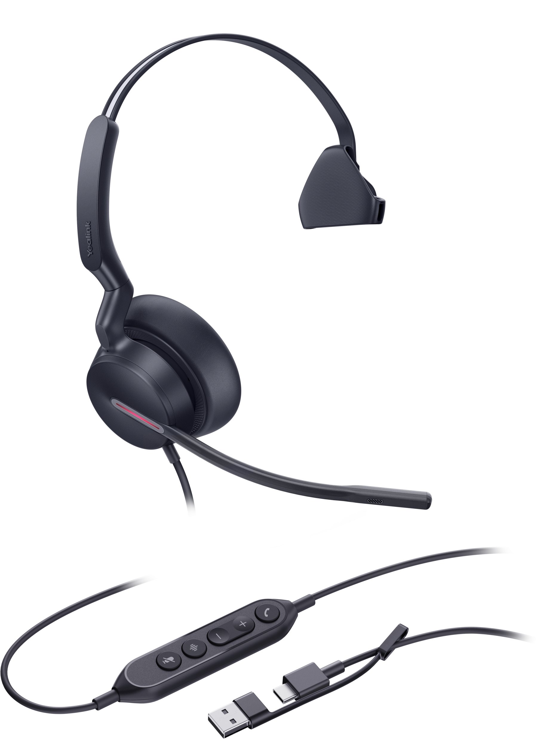 Yealink Uh46 Mono Usb-C/A Headset (1308242)