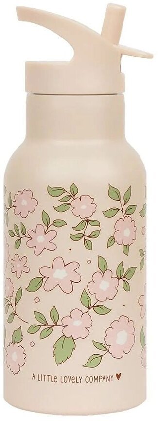 A Little Lovely Company Kubek ze słomką dla dzieci BLOSSOMS PINK 350 ml / LLC
