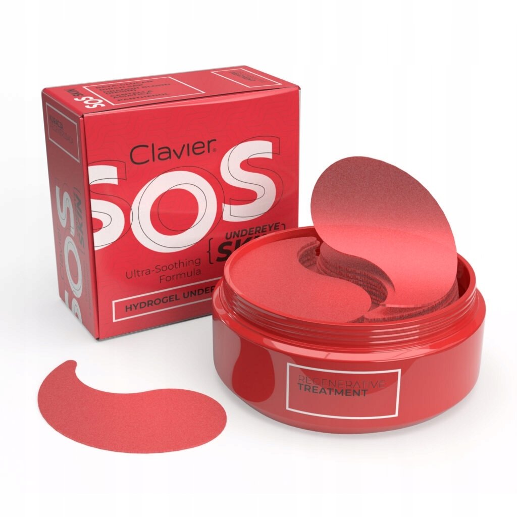 CLAVIER_SOS Undereye Skin Hydrogel Unredeye Pathes regenerujące żelowe płatki pod oczy 60szt