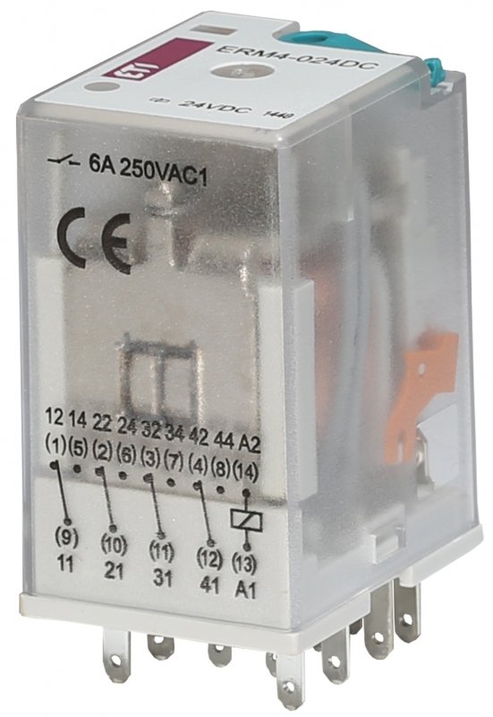 Eti-Polam Przekaźnik 4 stykowy 24V DC ERM4-024DC 002473006