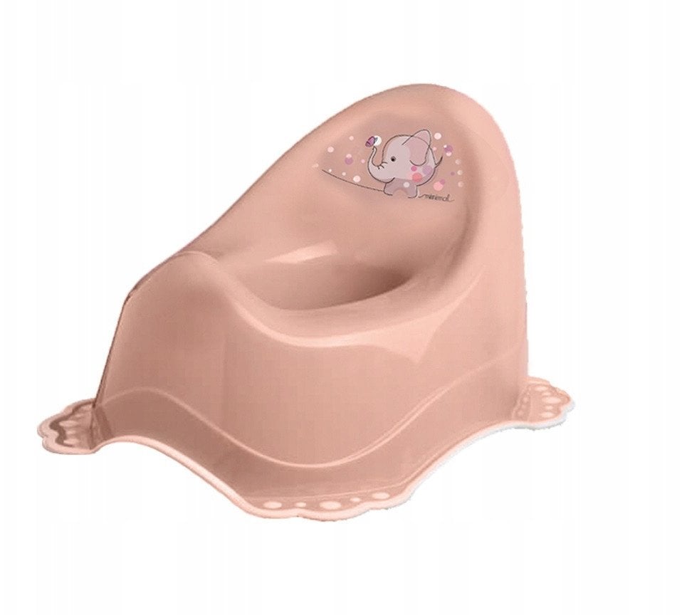 Maltex Nocnik antypoślizgowy z pozytywką 2K Minimal Słonik brzoskwiniowy róż