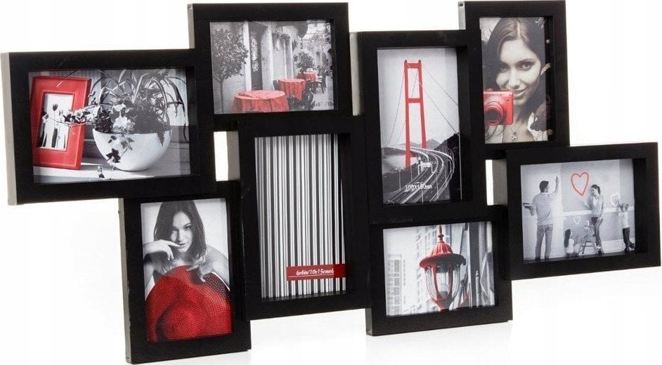Ramka Atmosphera Ramka na 8 zdjęć - galeria do zdjęć, kolor czarny