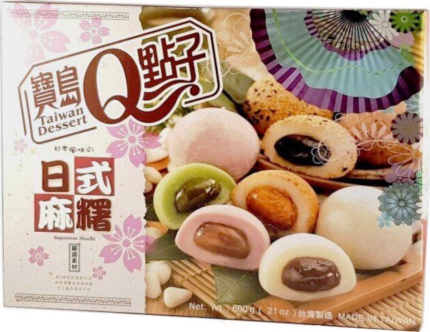 Taiwan Dessert Mochi kulki ryżowe Mix smaków 600 g -