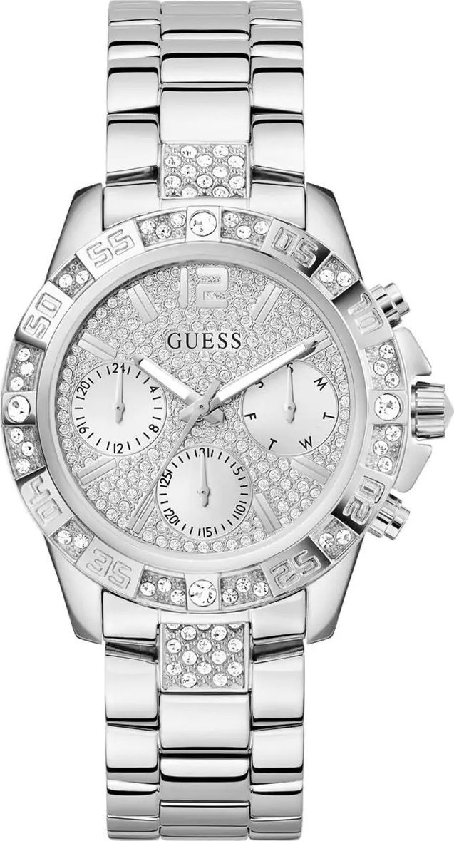 Фото - Наручний годинник GUESS Zegarek damski  GW0771L1 CYRKONIE srebrny 