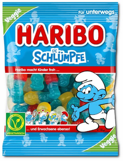 Haribo Żelki Smerfy 3 smaki 100g -