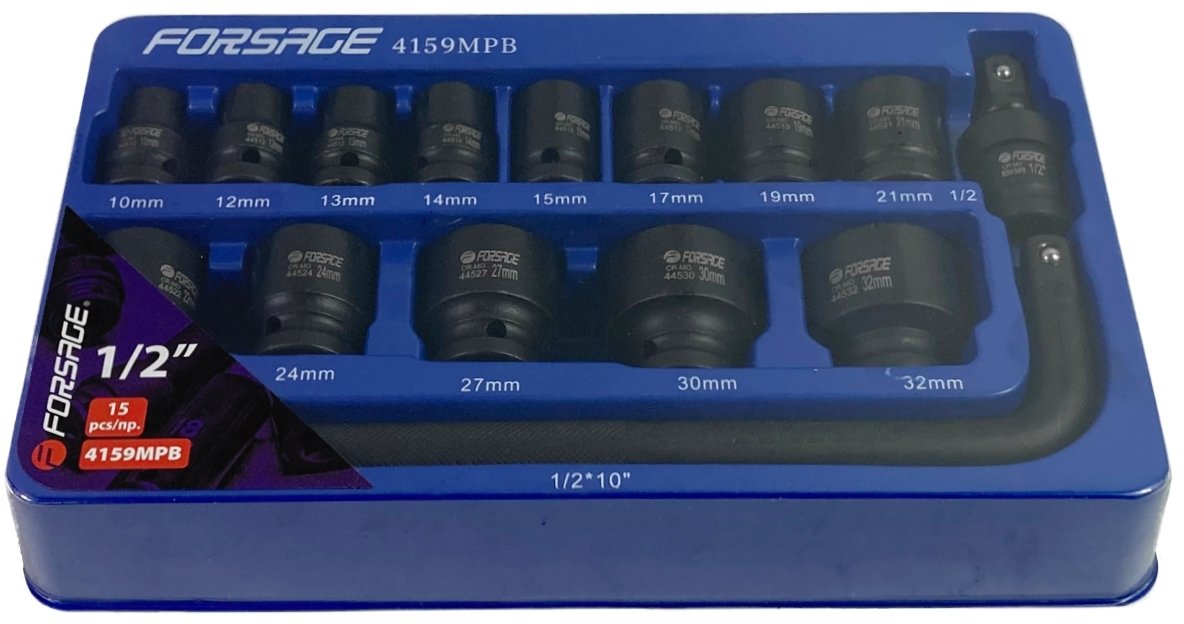 ZESTAW NASADEK UDAROWYCH 10-32 mm NASADKI UDAROWE