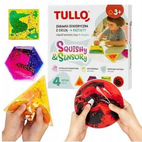 Gniotki sensoryczne z cieczą squishy 4szt